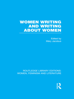 cover image of Women Writing and Writing about Women